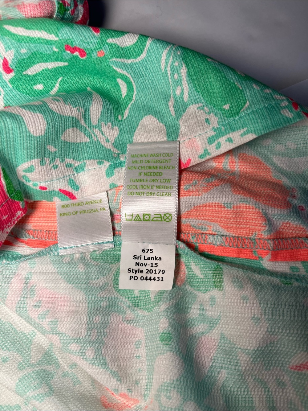 Lilly Pulitzer Lenore Skort Poolside Blue Beach Walk Floral Lace Trim Size 6 - Picture 9 of 9